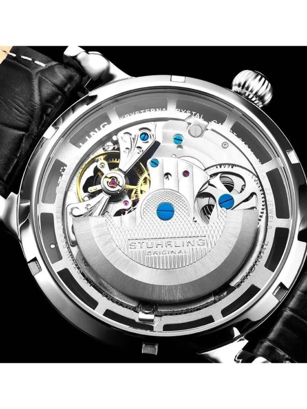 NWT Stuhrling Original Legacy Automatic Silver Dial Men's Watch